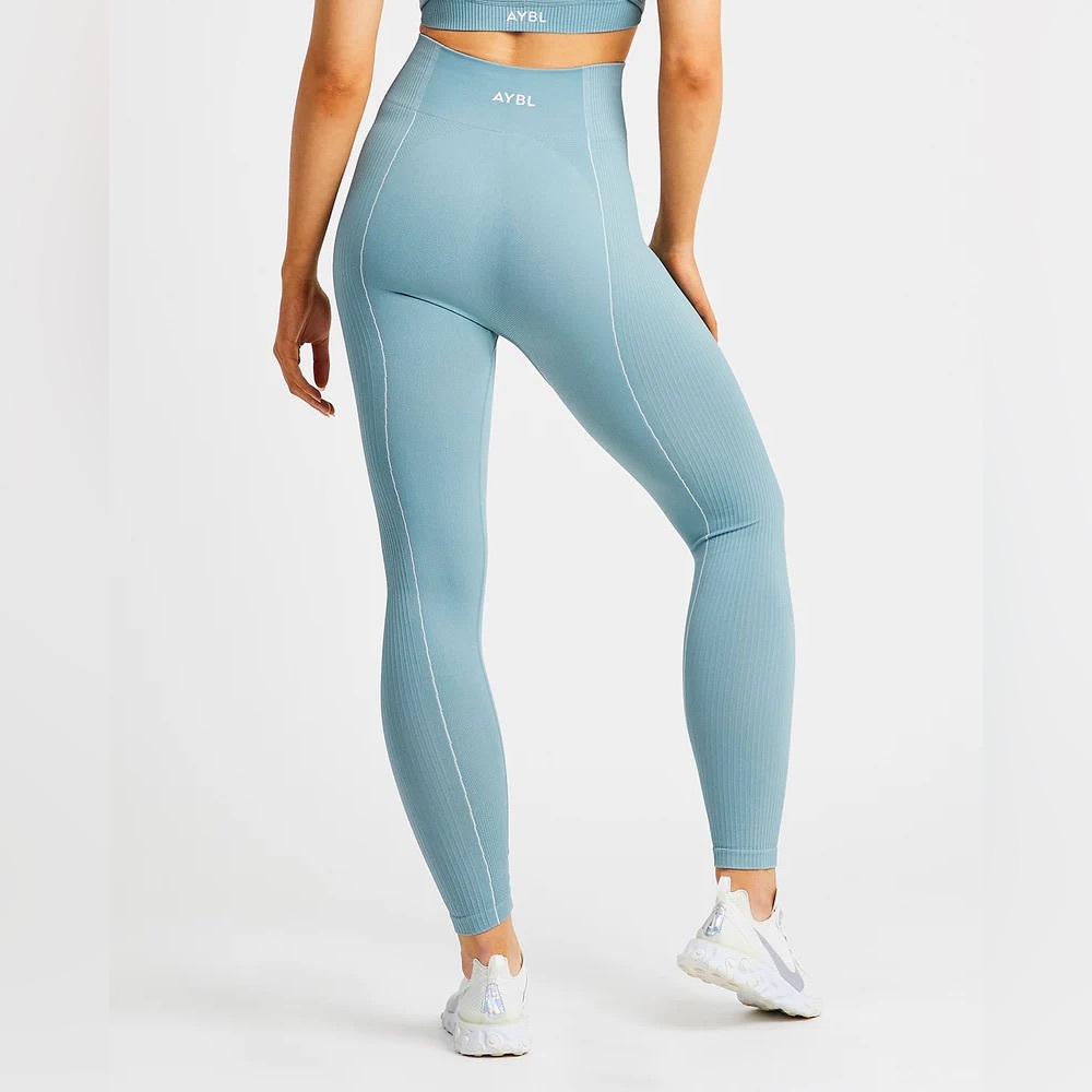AYBL Reflex Seamless Leggings- Teal - Picture 2 of 7